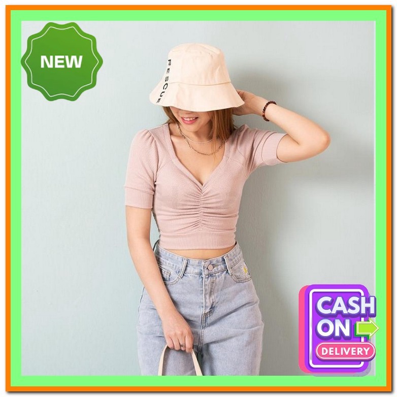 Basic Crop Top Korean Crop Tank Top Tanktop Tarzan Baju Atasan Wanita Korea Kaos Wanita Lengan Pende