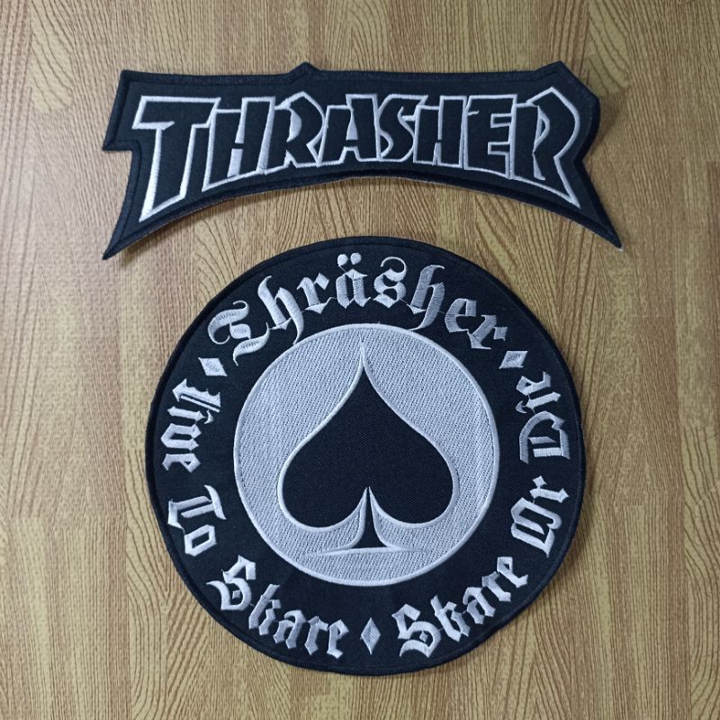 BACKPATCH BORDIR THRASHER SATU SET TERLARIS