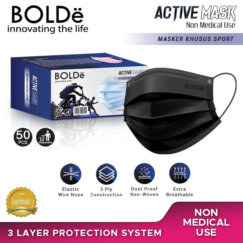 BOLDe Masker / Super Active Mask 3Ply BOLDE OFFICIAL SHOP