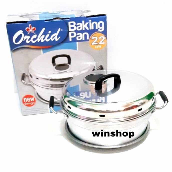 Panci loyang kue bolu/Panci oven cetakan bolu/Baking pan orchid 22cm