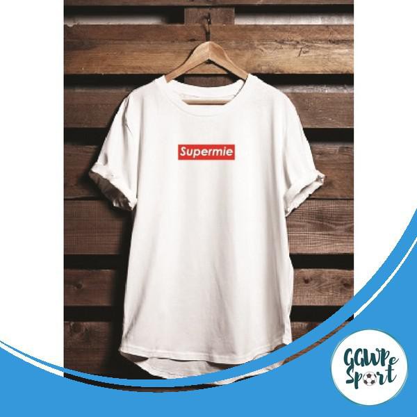 Kaos Distro Premium Supermie Kecil Baju Distro Lengan Pendek Katun Combed 30S Kualitas Terbaik