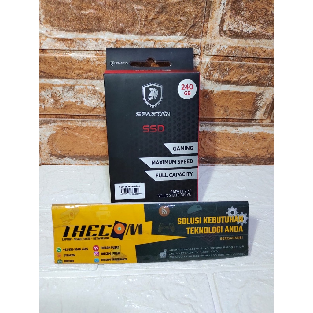 SSD 240GB SPARTAN SATA III 2,5'' GARANSI RESMI