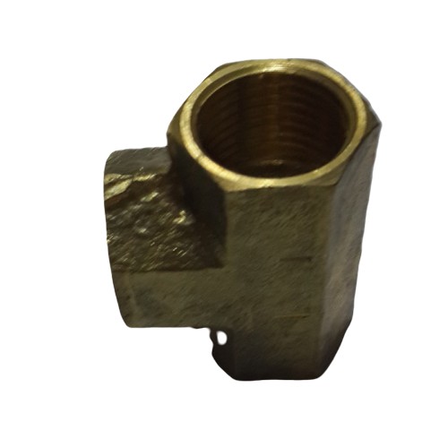 Nipple Sock T / T Sok Drat Dalam 1/4 inch Kuningan