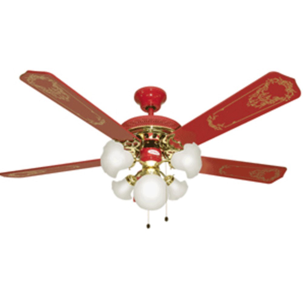 CEILING FAN UCHIDA 52 INCH 5 LAMPU / MERAH CF111 QUALITAS GOOD ORI (SNI)