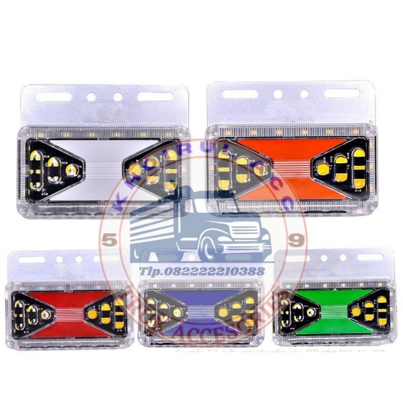 LAMPU LED 24VOLT VARIASI SAMPING BAK TRUCK Type X