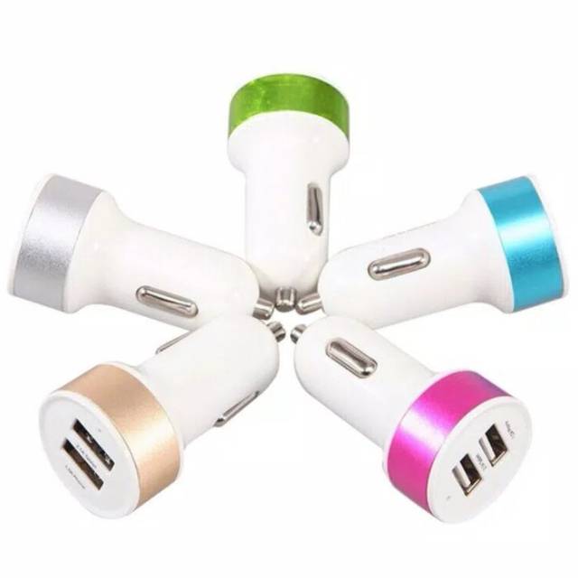 Charger Mobil Car Charging Multiport 2 USB Port Slot Casan Akseoris Mobil Motor Fast Murah