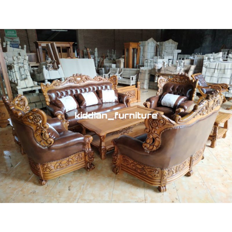 sofa gajah 3211 meja+kenep
