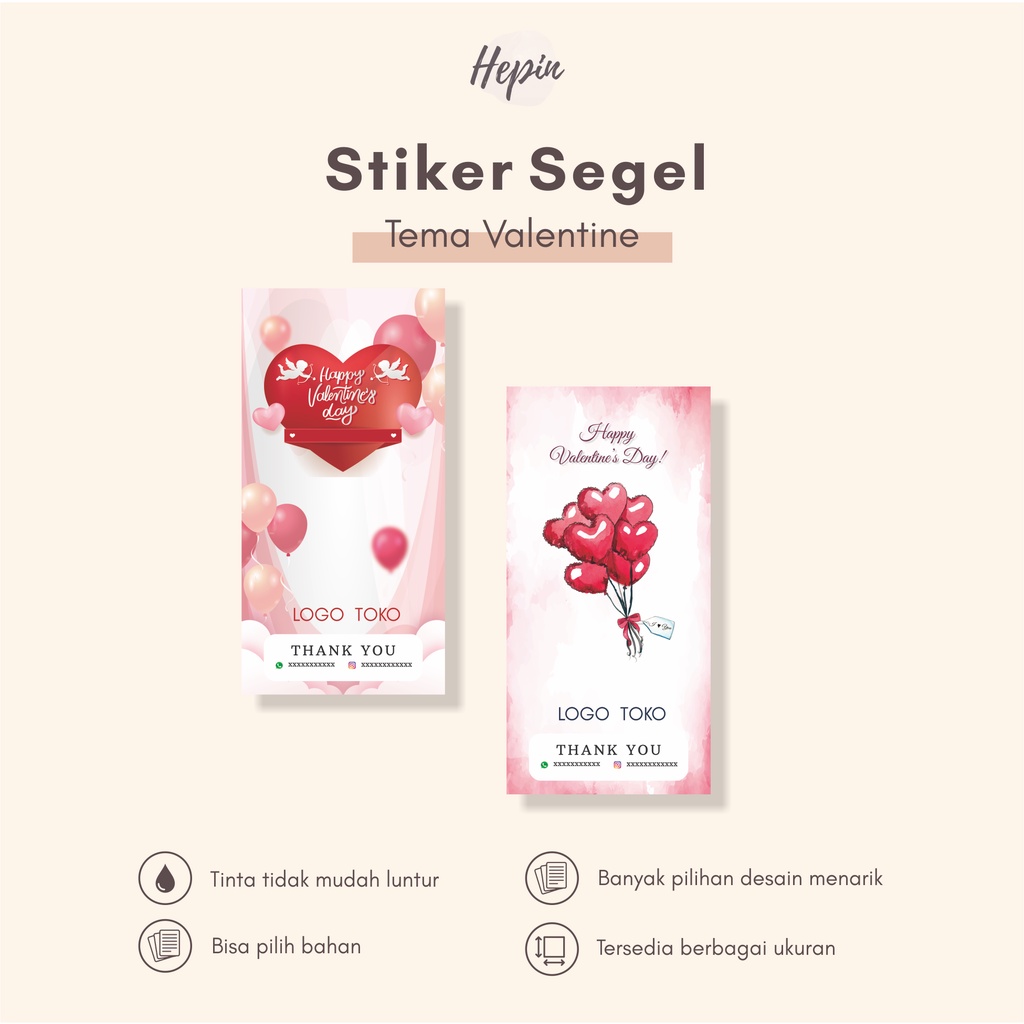 

stiker segel tema VALENTINE-siker valentine