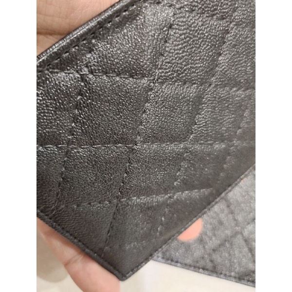 dompet polos lipat pendek caviar