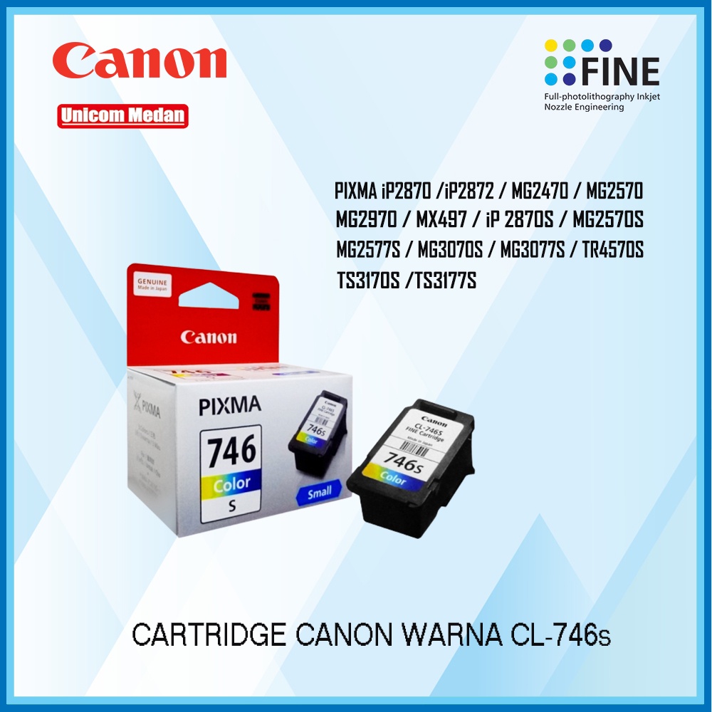 CARTRIDGE CANON CL-746s COLOR - CL 746s WARNA