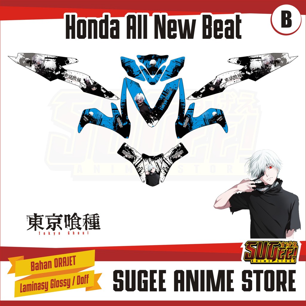 Sticker Anime Decal Motor Honda All New Beat 1 Shopee Indonesia