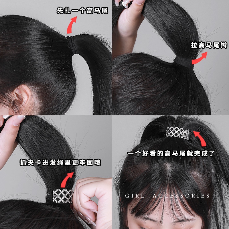 Jepit Rambut Bahan metal Aksen Berlian Imitasi
