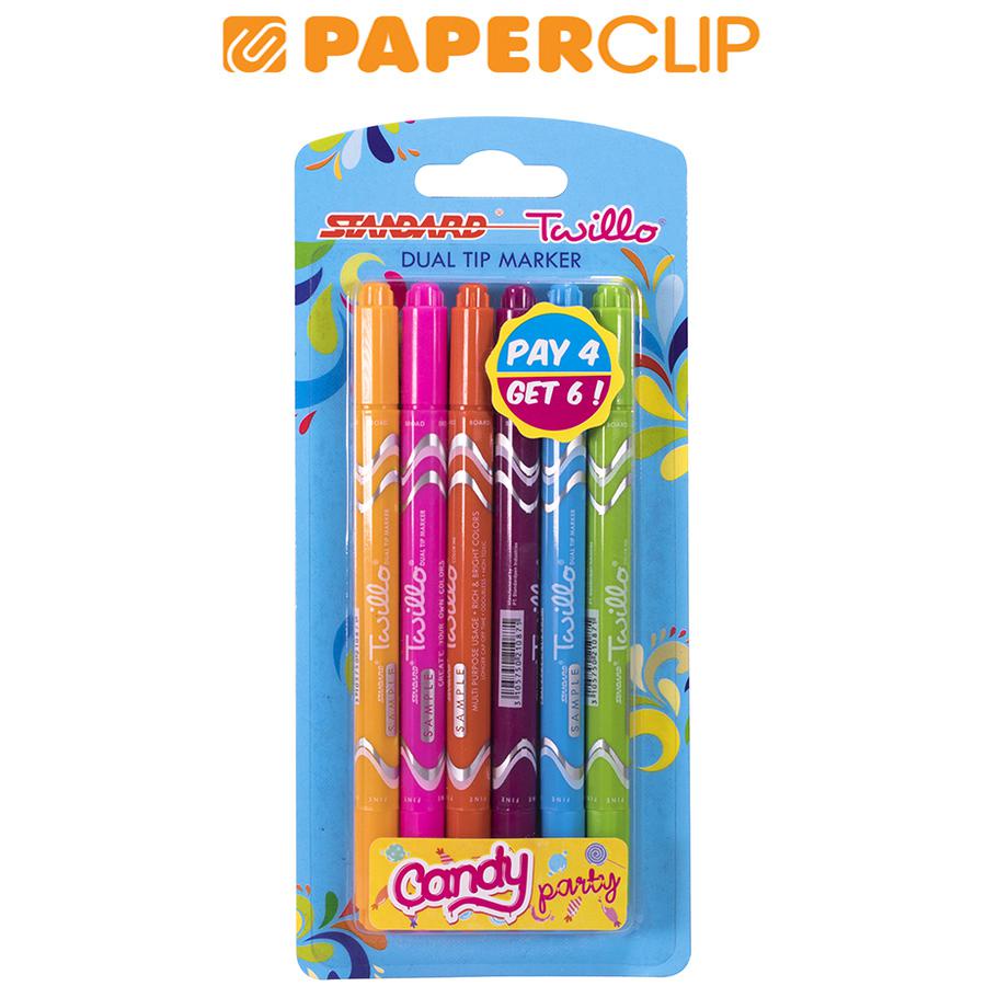 

MARKER STANDAR TWILLO 6 CANDY PAR