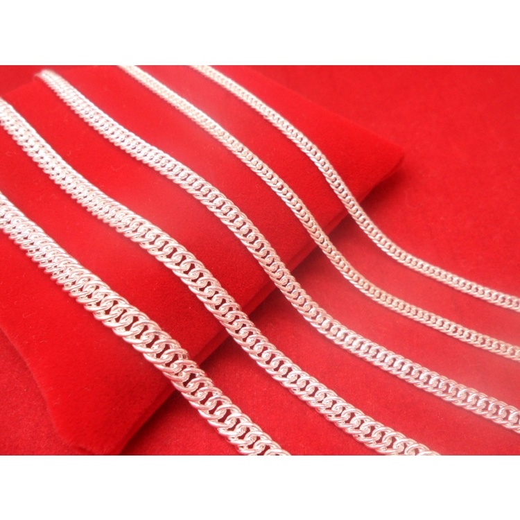 Kalung Rantai Klavikula Bahan Stainless Steel Warna Silver Untuk Pria