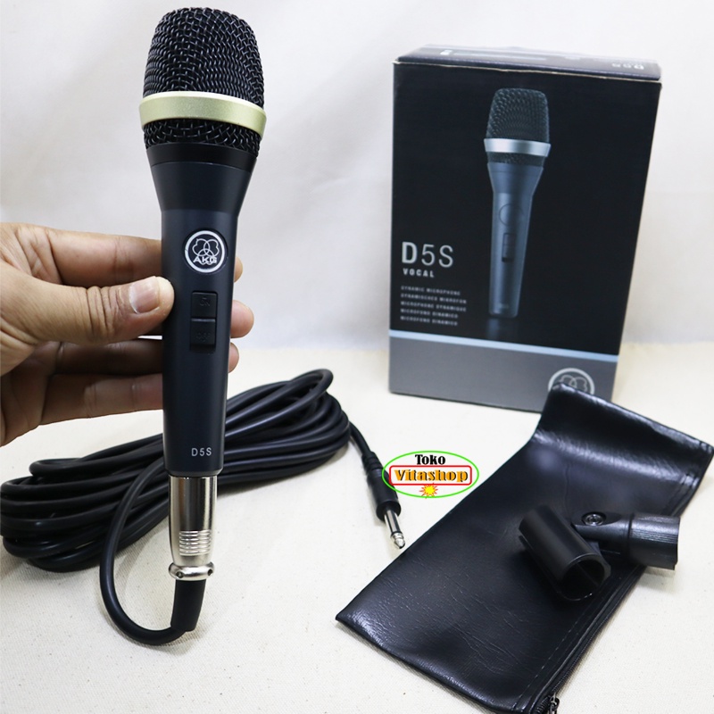 MIC KABEL AKG D5S MICROPHONE VOCAL PROFESIONAL SUARA JERHIH DAN HALUS