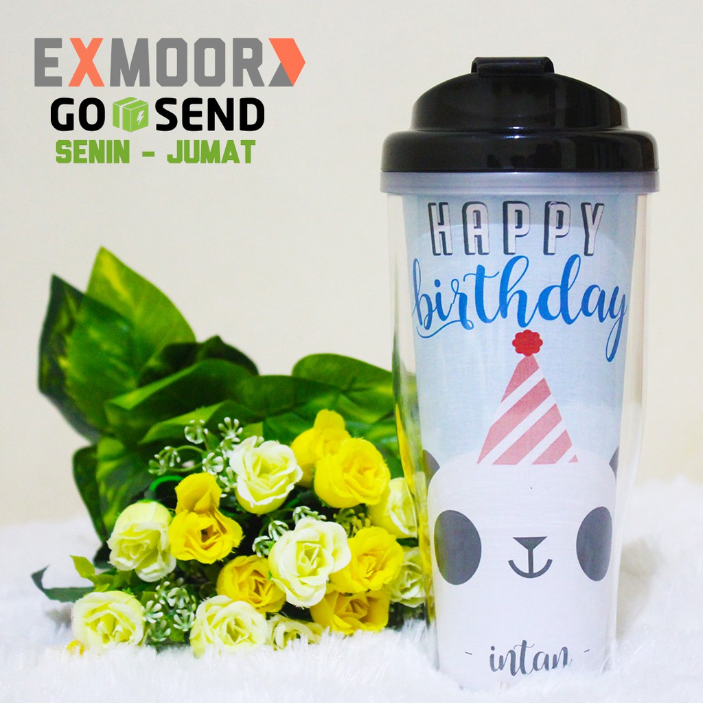 Tumbler Panda Kado Ulang Tahun