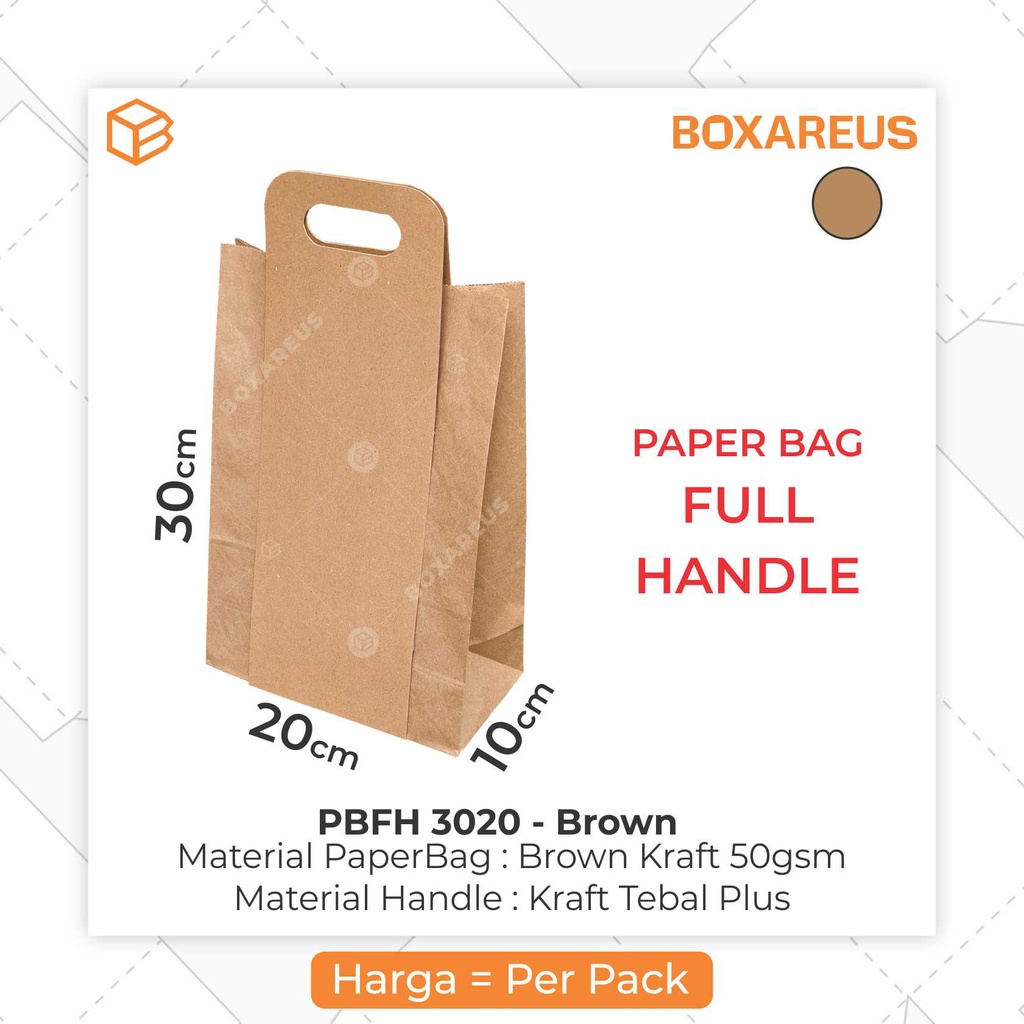 Paper Bag, Kantong Roti, Lunch Paperbag Kraft | PBFH3020