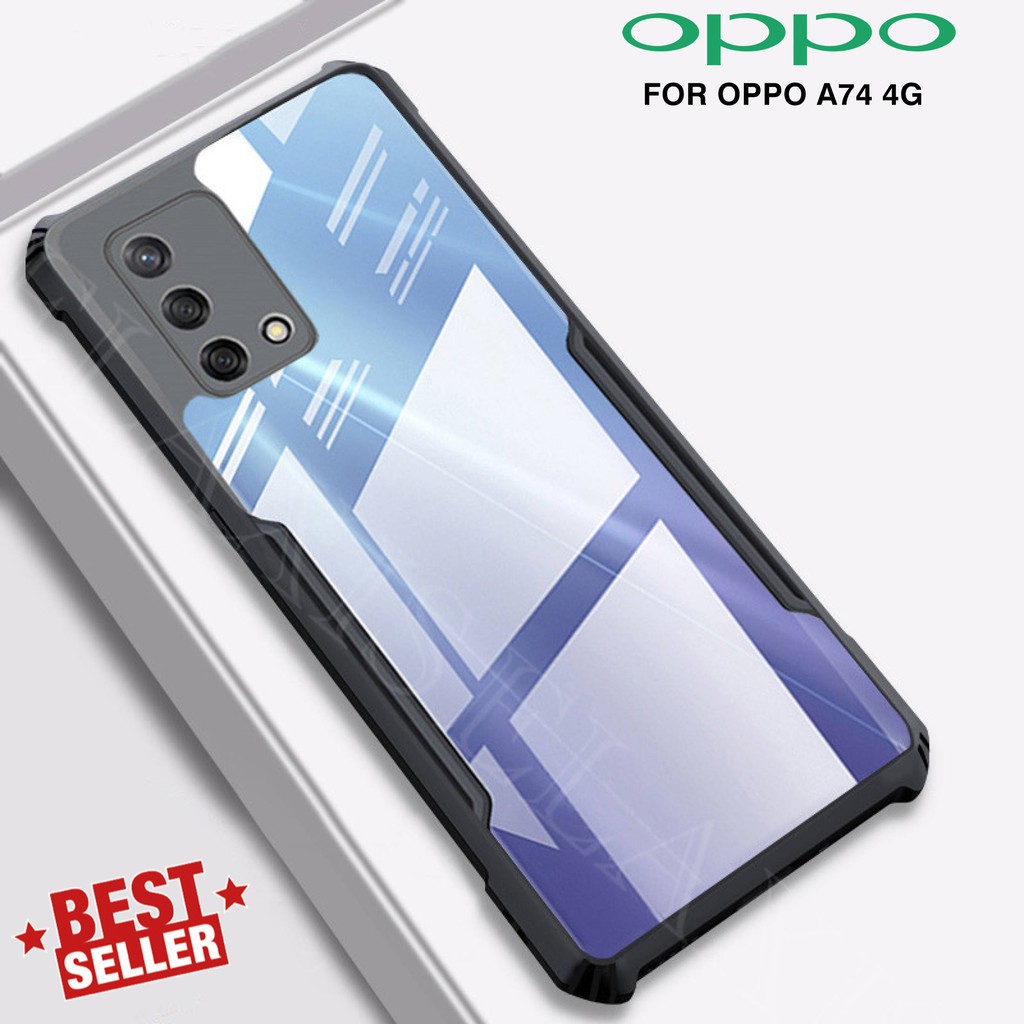 CAse Oppo A54 BEATLE SERIES softcase bumper transparan Casing clear