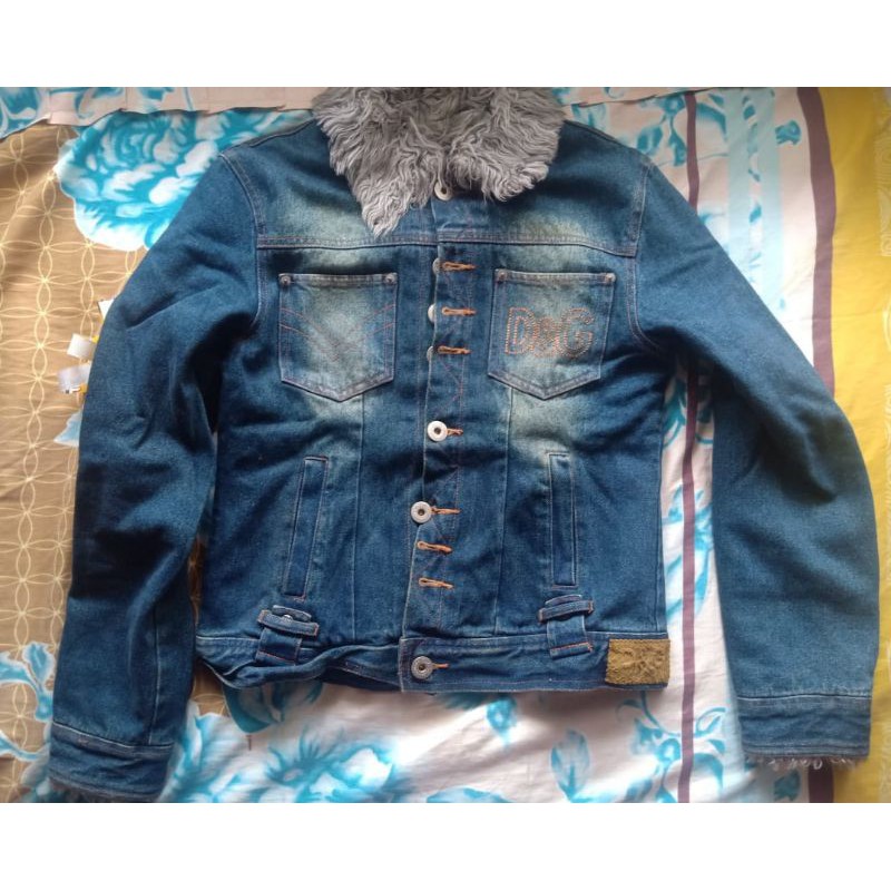 Jaket Jeans Branded D&G Dolce & Gabbana