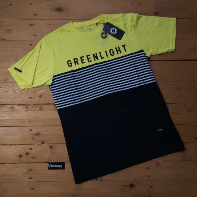 KAOS GREENLIGHT KOMBINASI WARNA & STRIP HALUS | FULL PRINT / KOMBINASI