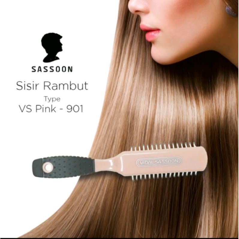 Sisir Vidal Sasson VS -901 Pink Sisir Profesional