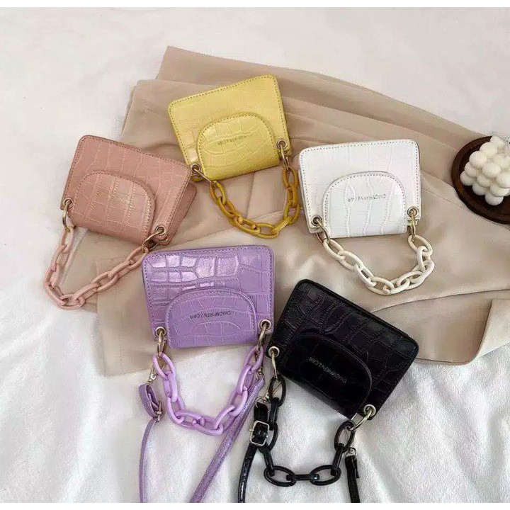 Tas Selempang Wanita Korea Import JENNIE / Tas Croco Selempang Korea JENINIE