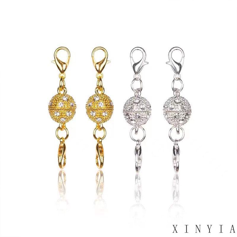 Gesper Magnetik Bentuk Silinder Untuk Aksesoris Perhiasan Gelang / Kalung Diy