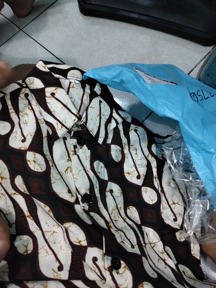 Kemeja Batik Anak / Hem Anak Pendek Laki Laki Motif Ulir 2-12 Tahun Baju Batik Anak Motif Modis