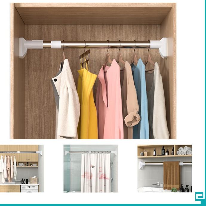 ➢ Alobon tiang gantungan flexible tanpa paku/ tiang horden / tiang jemuran / tiang serbaguna. ➮