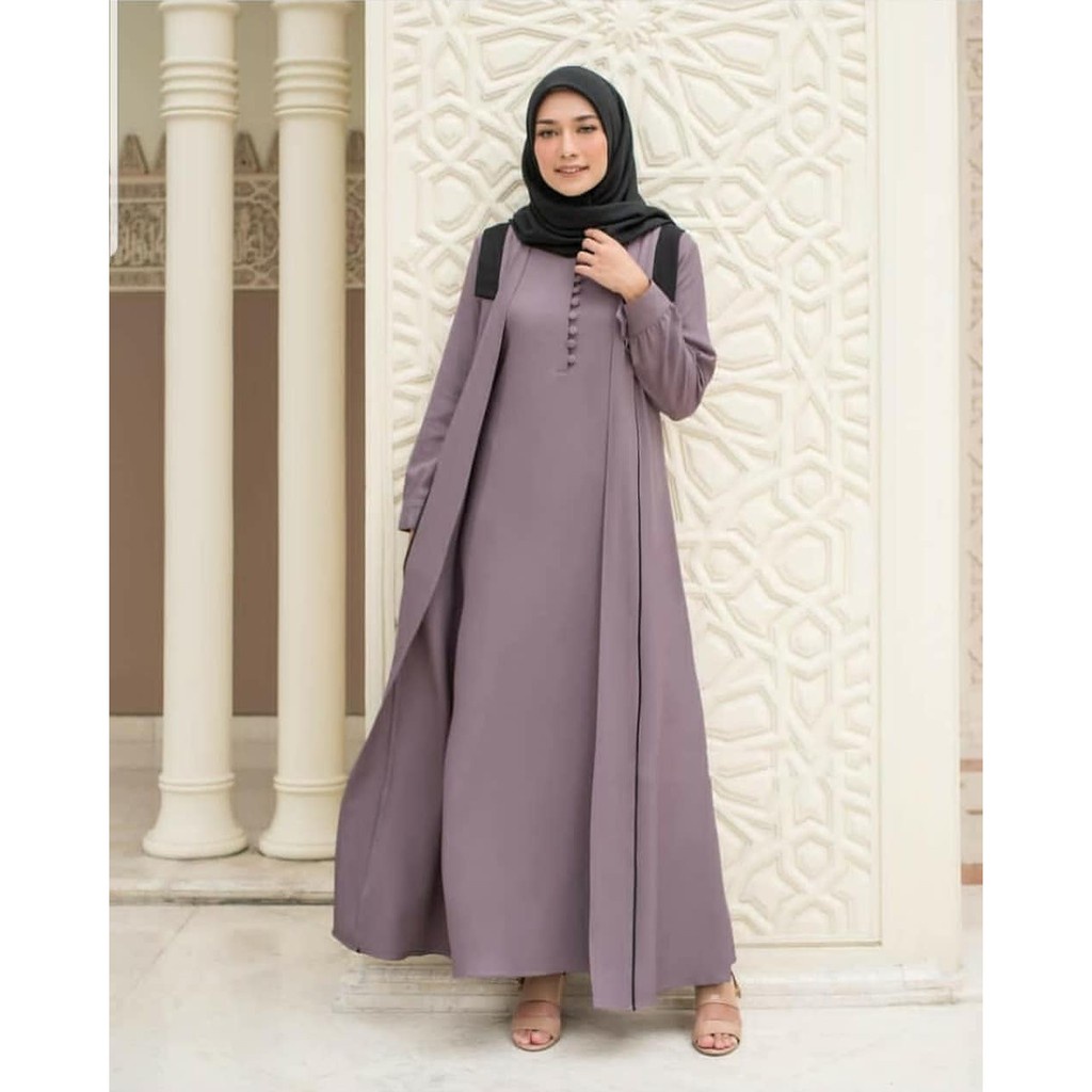 Busana Muslim Terbaru // Baju Gamis Syari Wanita Jumbo Shiya Dress // Gamis asdf Kekinian Modern2021