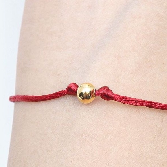 COD Gelang kaki tali emas 0,1gram bisa pilih warna