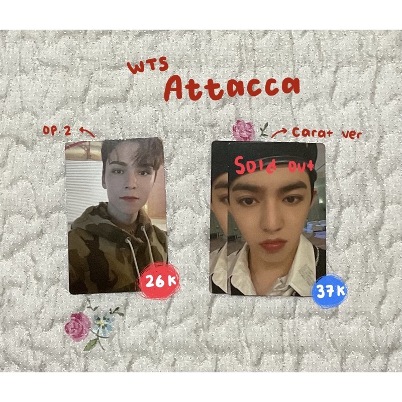 Photocard Attacca Seventeen (Scoups Vernon Dino)