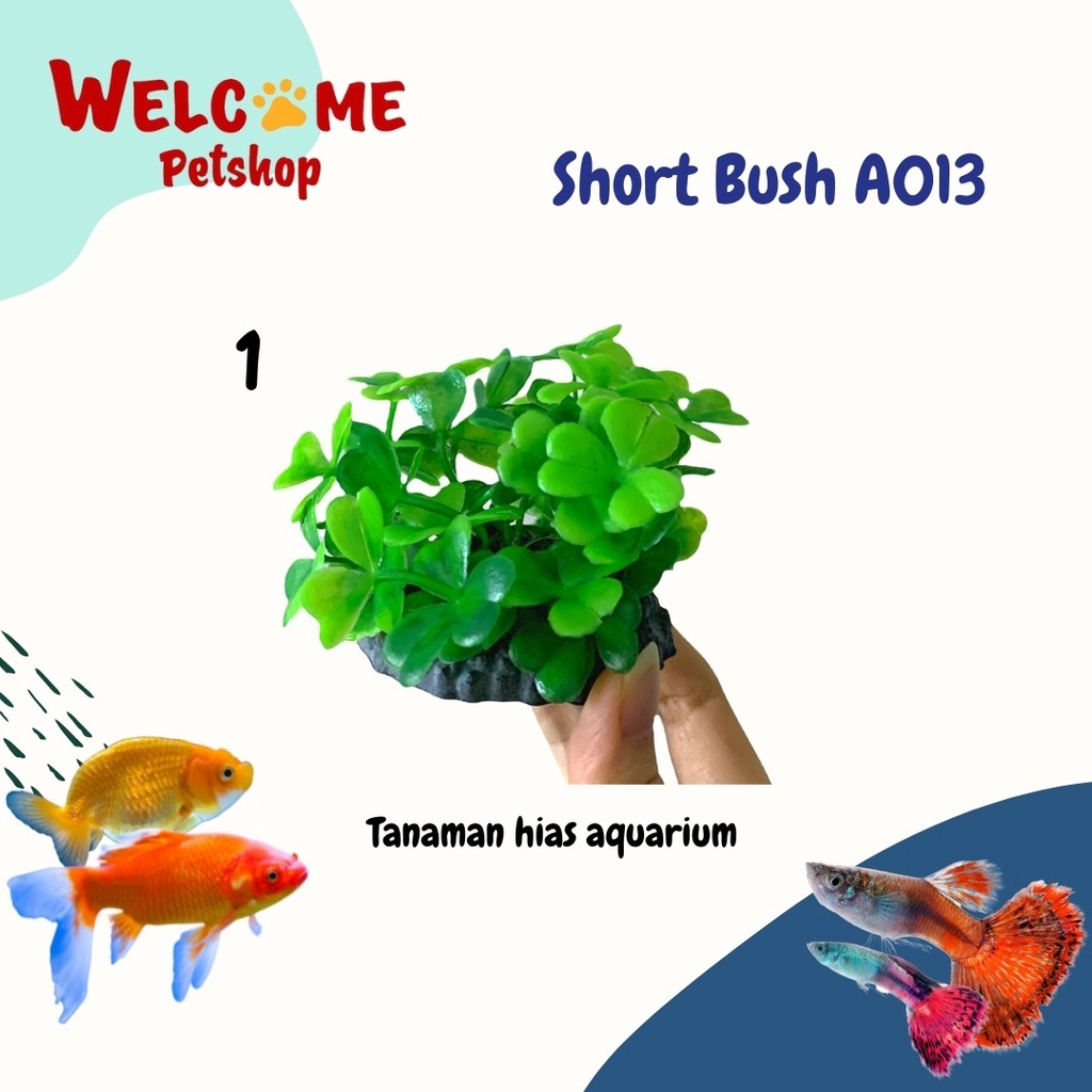 Short Bush A013 / Hiasan Bunga Tanaman Aquarium / Aksesoris Aquarium