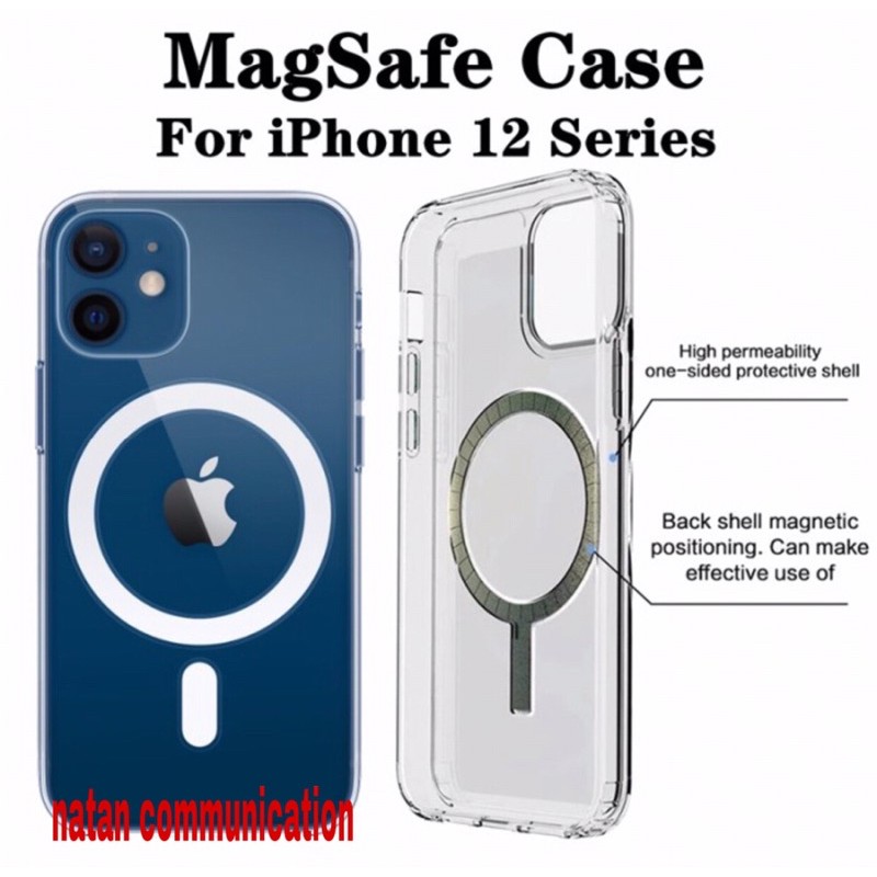 Case Iphone 12 Pro Max 12 Pro 12 Mini 12 Clear With Magsafe Casing Premium Indonesia