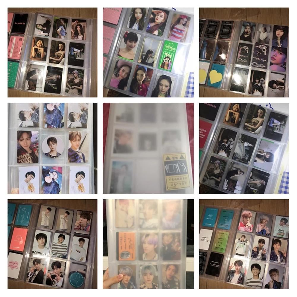 Tempat Kartu Agustina Card Stock Kartu Game Transparan 3inci Dengan 24halaman Kapasitas 288 Instax Album