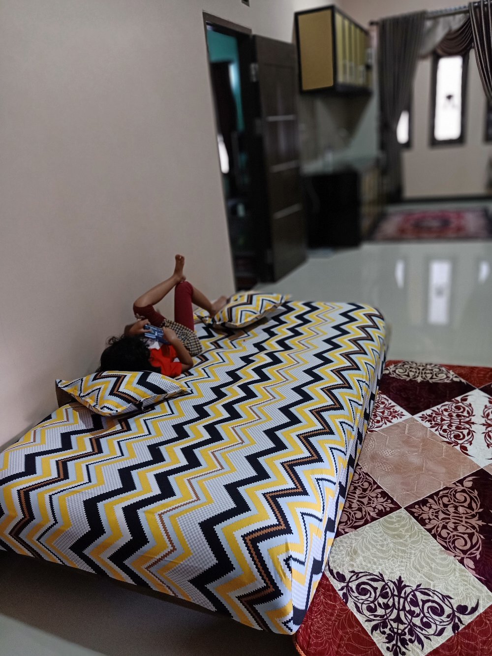 Sprei Sofa Bed Dengan Karet Keliling Full