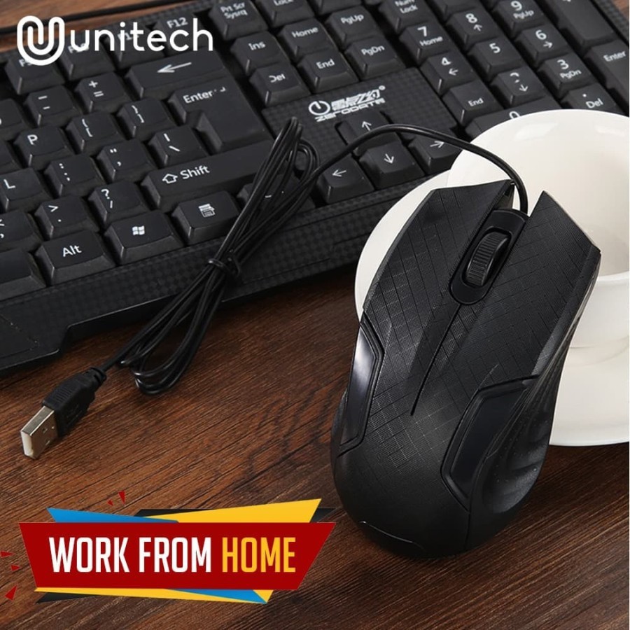 Mouse G4 Unitech Wired Kabel USB 1000DPI - Mouse komputer Laptop