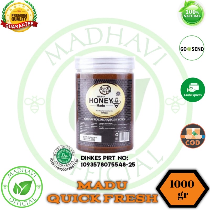 

Madu Asli Quick Fresh Honey Bucket Plastik 1000gr