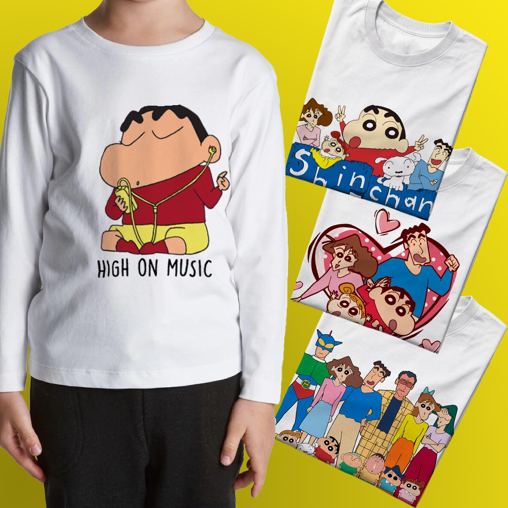 

Kaos Couple Keluarga Karakter SHINCHAN Sablon Custom Nama, Ultah, Ulang Tahun