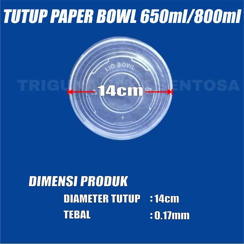 Tutup paper bowl 650ml n 800ml Dus Semua Jasa Kirim Ekspedisi Hanya Lid Surabaya