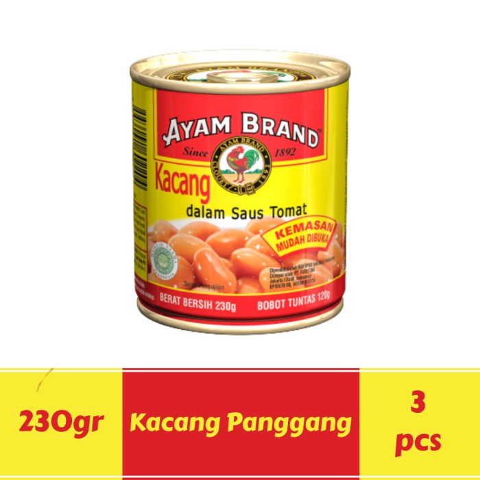 

ds20112s Paket Isi 3 Pcs Kacang Panggang Kaleng Ayam Brand 230Gr Xa20X1