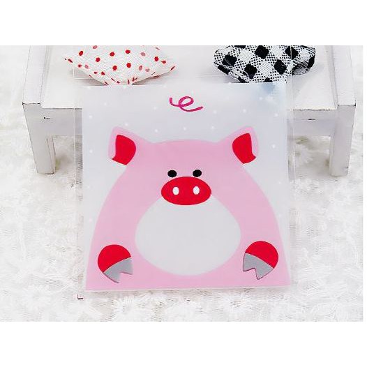 

Plastik Fancy Cookies - Kue - Permen - Accessories Pink Pig 10x10