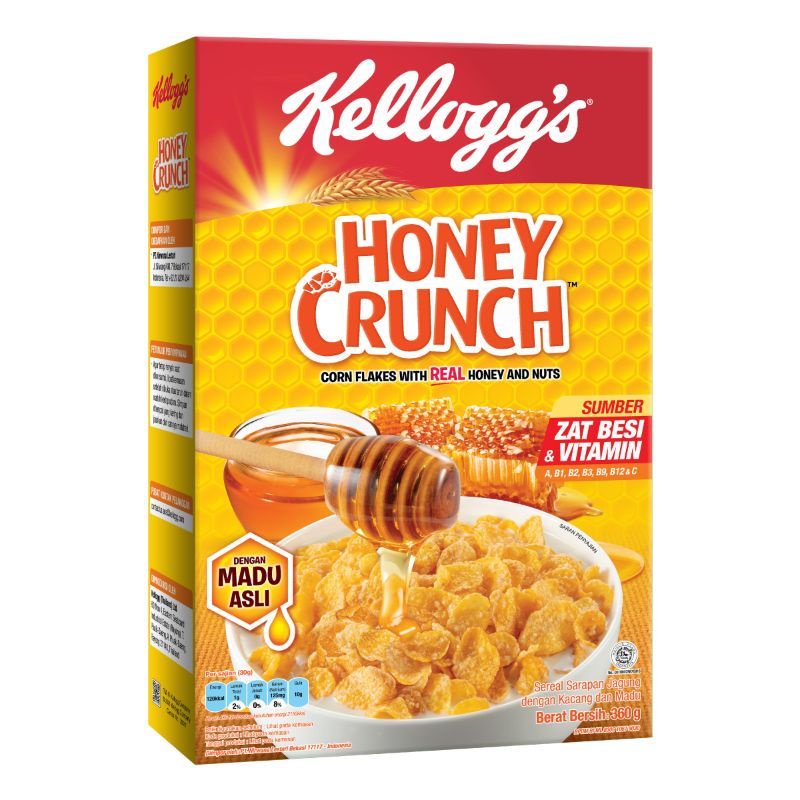 Kellogs corn flakes honey crunch 360 gram