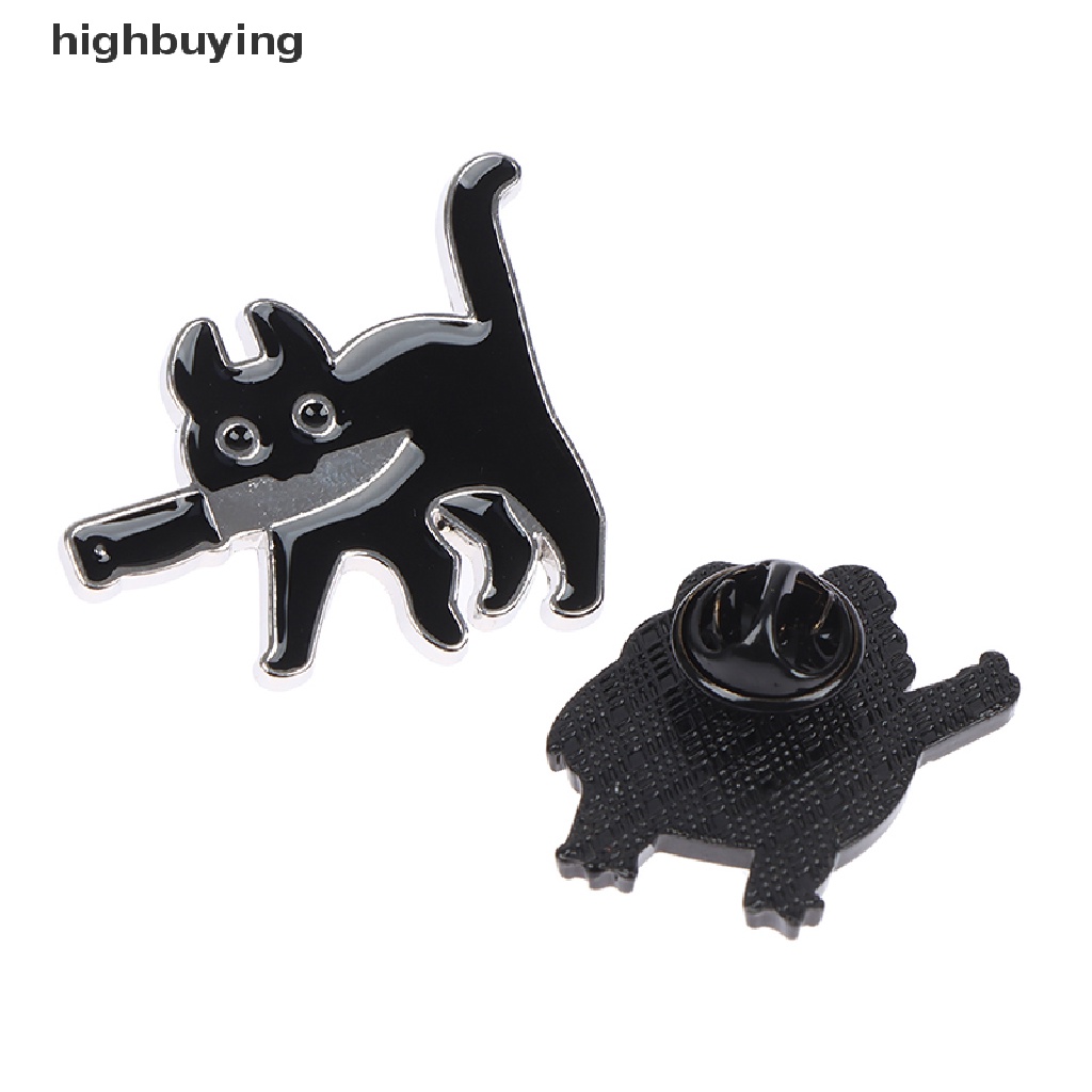 Hbid 1pc Bros pin Enamel Desain Katak Lucu Dengan Gagang Pisau