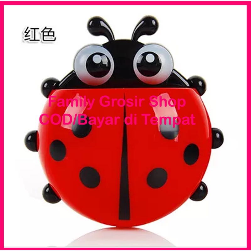 Tempat sikat gigi kumbang Holder toothbrush ladybug