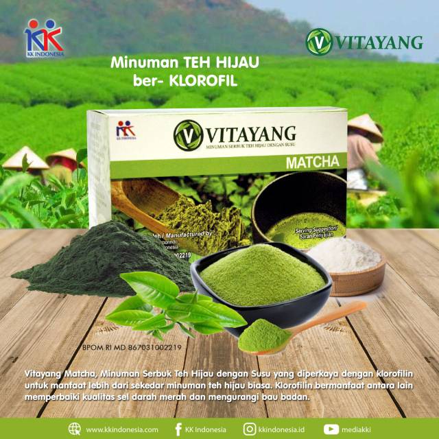 

Vitayang Matcha Minuman Teh Hijau Dengan Susu