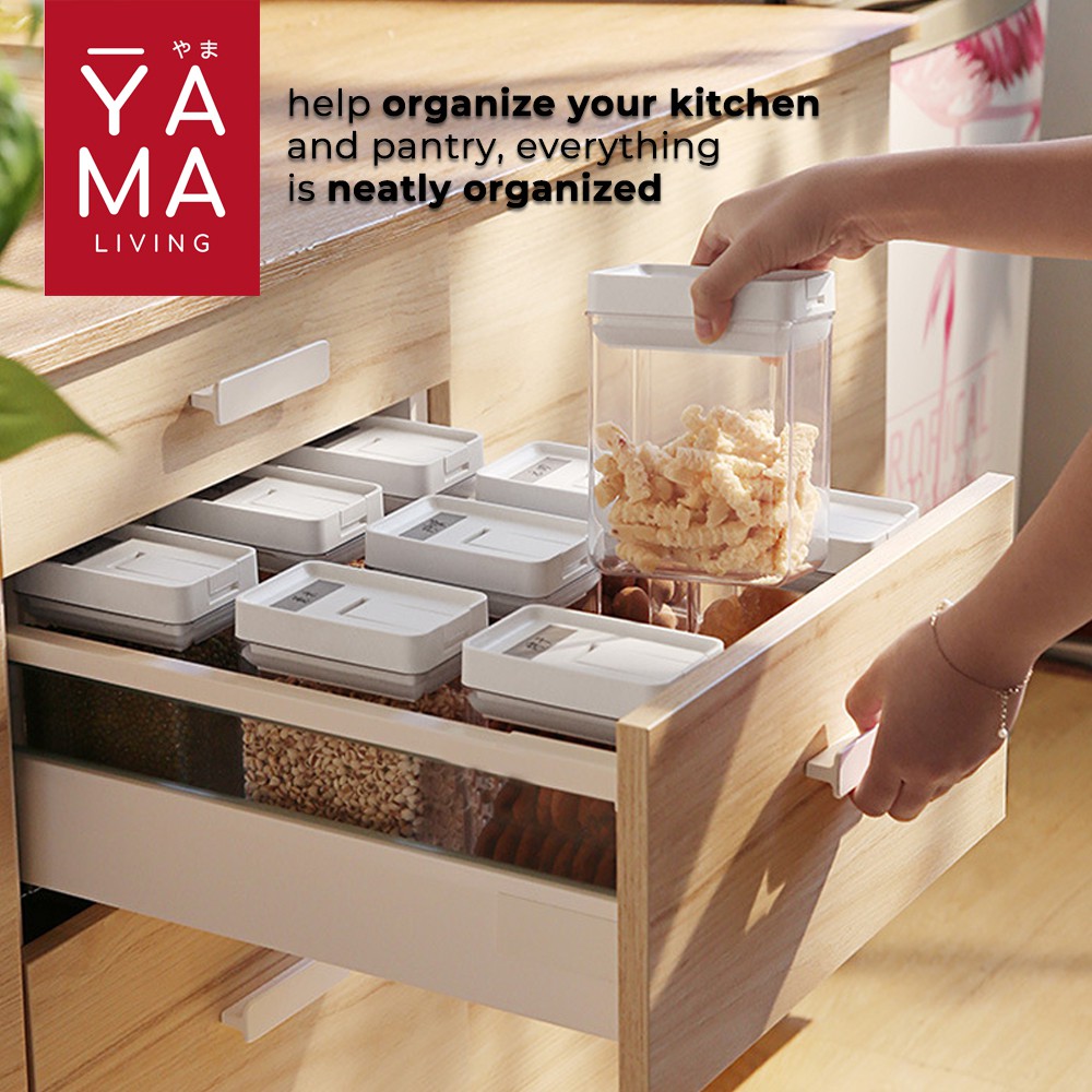 YAMA SHIMA Easy Lock Food Container Toples Kedap Udara Storage Penyimpanan Makanan Bumbu Dapur