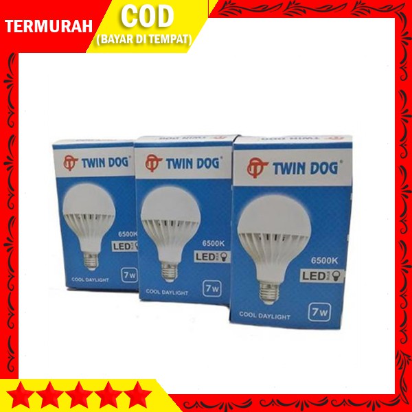 lampu led 3 watt / led 3 watt / lampu 3 watt / 3 w - TWIN DOG