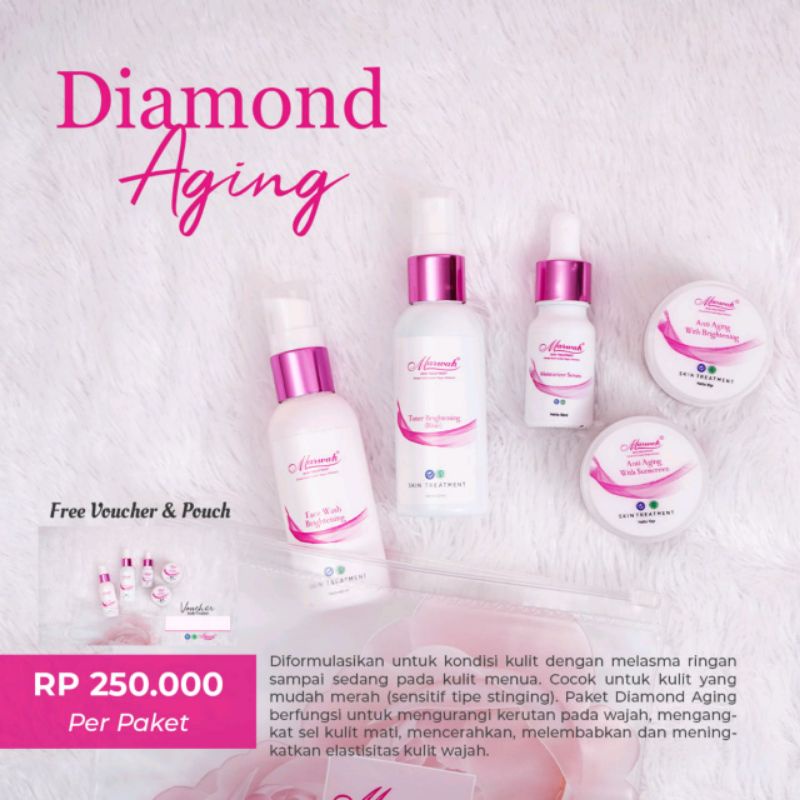Paket Marwah Diamond Aging / Marwah Skincare /Perawatan wajah /Skincare BPOM