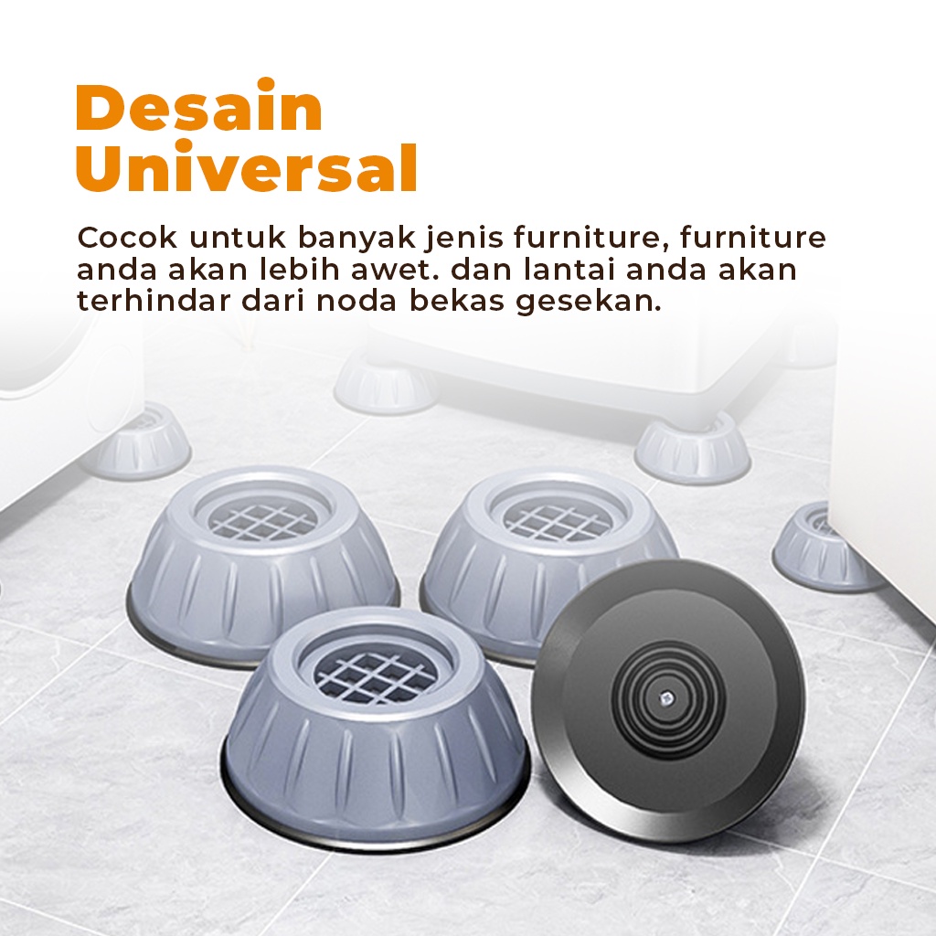 Alas Kaki Mesin Cuci Kulkas Universal Anti Slip dan Anti Getaran